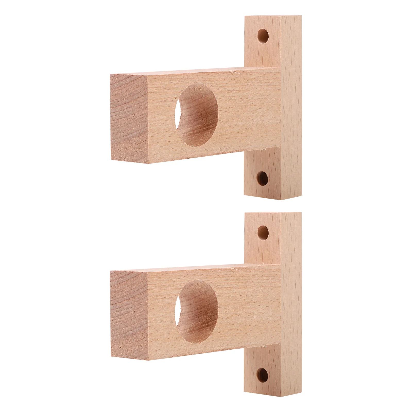 

Wood Basess Curtain Closet Pole Wardrobe Holder Socket Supports Holders Wooden Brackets Support End Shower Flange Metal