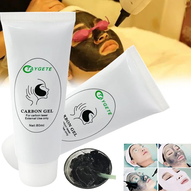 1/2/5Pcs Black Gel Mask For ND YAG Laser Skin Peeling Carbon Cream Whitening Facial Rejuvenation Moisturizing Peel Deep Cleaning