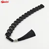 Tasbih Men Natural black agate Row Shape Beads Greece Bracelet Ramadan arab Accessories islamic Eid gift misbaha