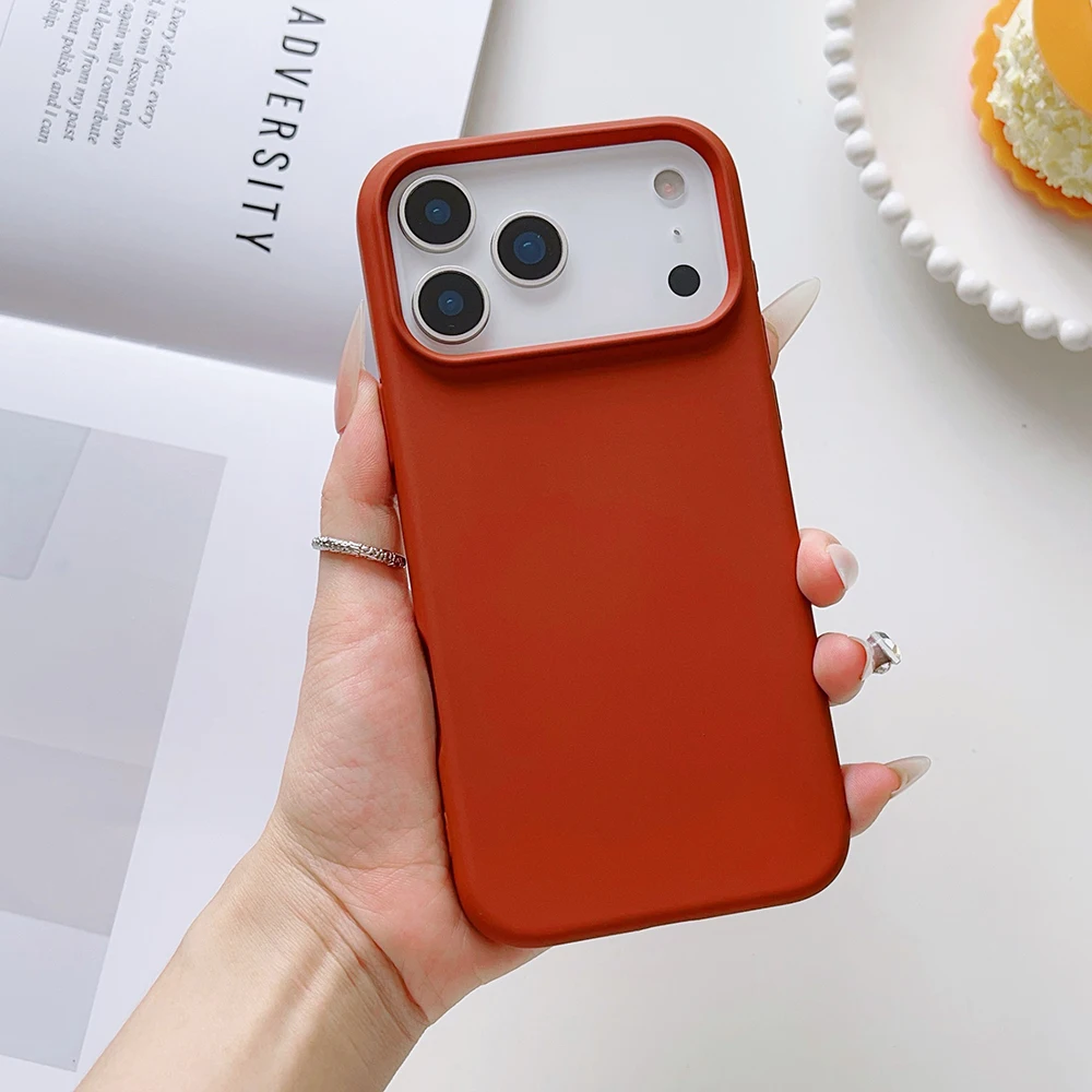 Matte Candy Color Liquid Silicone Shockproof Phone Case with Skin-Feel Texture