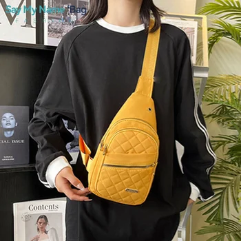Borsa da petto 2025 Borsa da petto da donna in tessuto Oxford impermeabile Borsa da donna piccola con tracolla Borsa a tracolla antifurto
