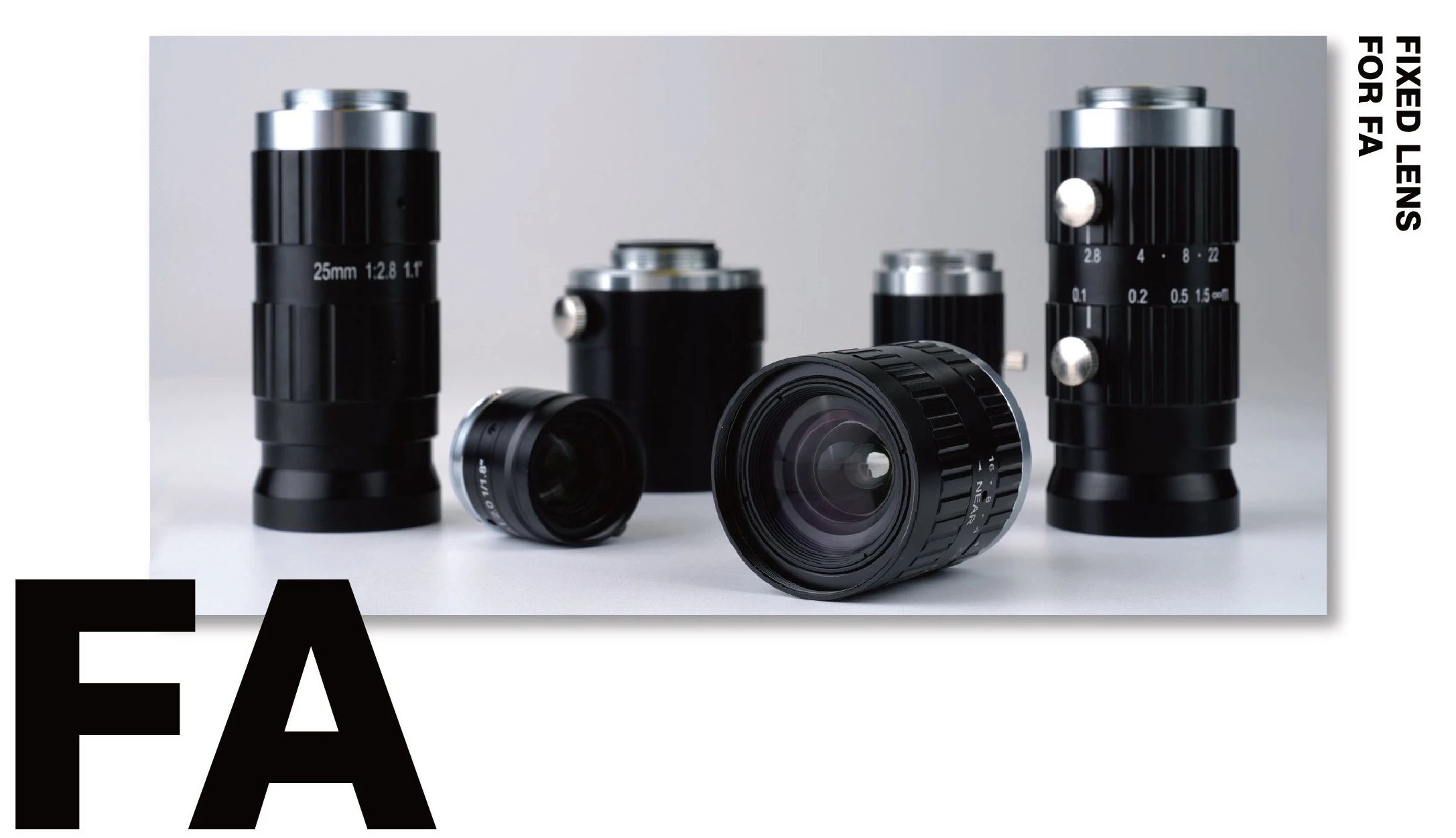 FA0611A 1/1.7인치 12MP 6mm 고정 초점 산업용 FA C-마운트 렌즈(공장 자동화용)