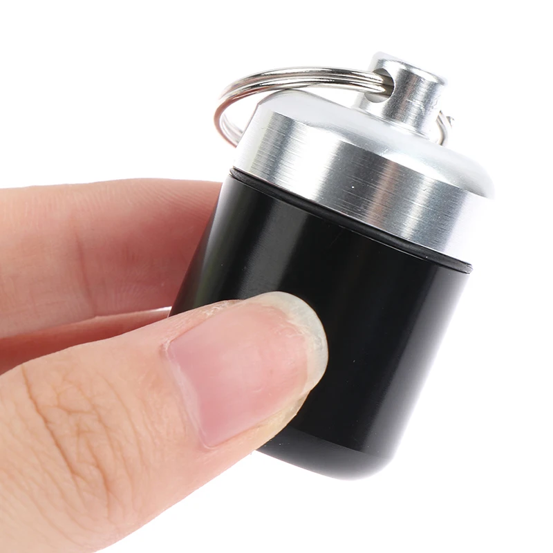 Portable Pilulier - LEWW - Boîte à Pilules Porte-Clés - Mini Pilulier - Aluminium Étanche - Foto 12