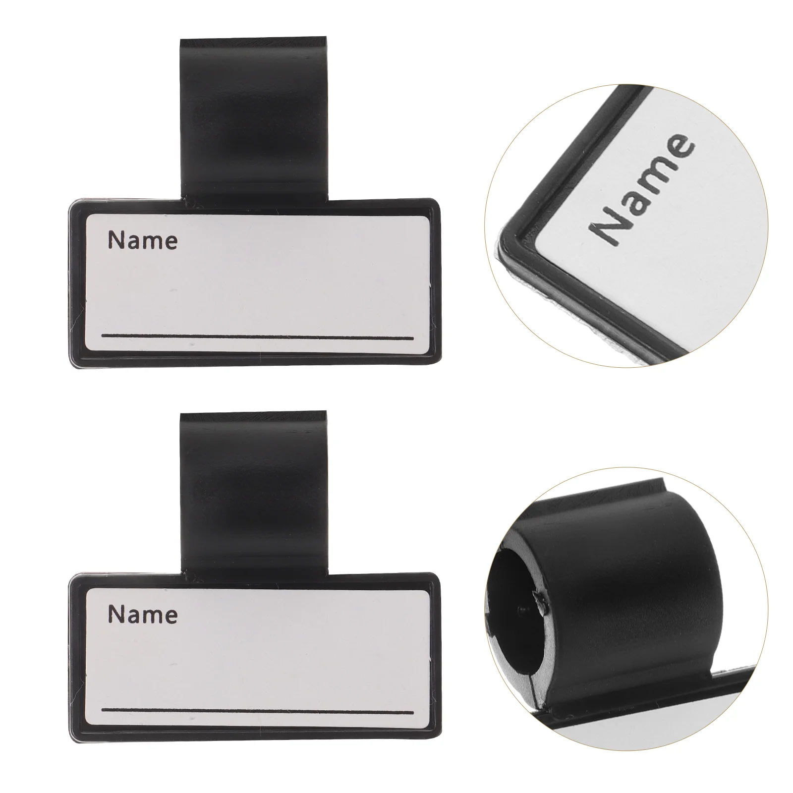 6 Pcs Portable Name Clips Stethoscope Marker Double Side Labels Abs Plastic Tags For Healthcare Medical Equipment Monitoring