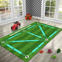 Premium Non-Slip Foldable Football Dribble Training Mat for All Ages - Indoor & Outdoor Use (Green)