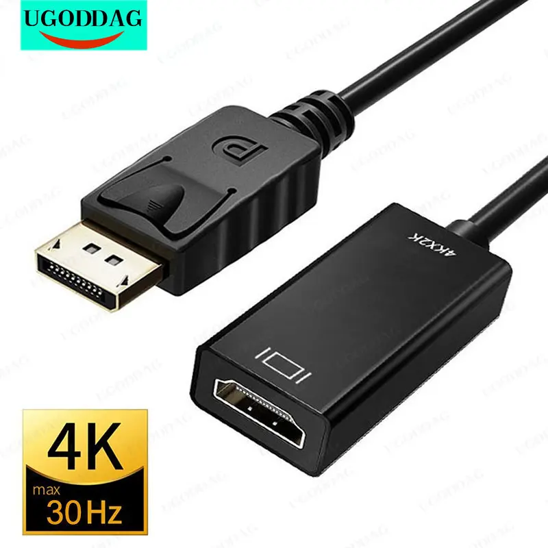 Dp A Hdmi-Compatibile 4K 1080P Maschio A Femmina Displayport Cavo Pc Tv Mini Proiettore Monitor Televisivo Proiettore Per Laptop Hp