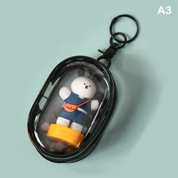 Enhanced Jewelry and Accessories Organizer - Transparent Storage Solution with Cute Doll Accent (A3)