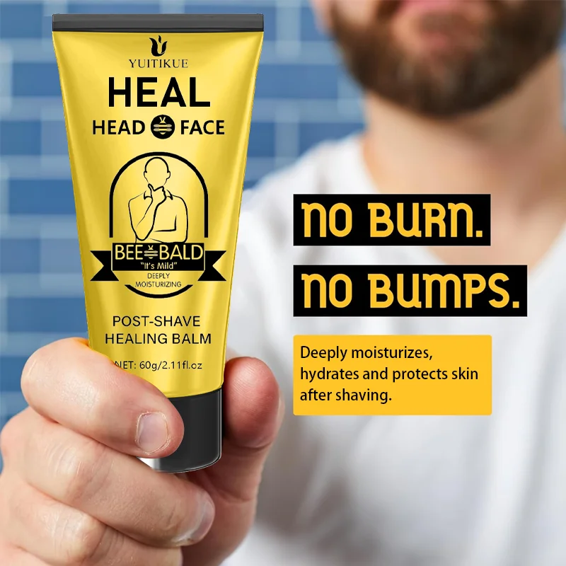 Honey aftershave cream, skincare products with honey, hyaluronic acid, aloe vera extract, suitable for all skin types