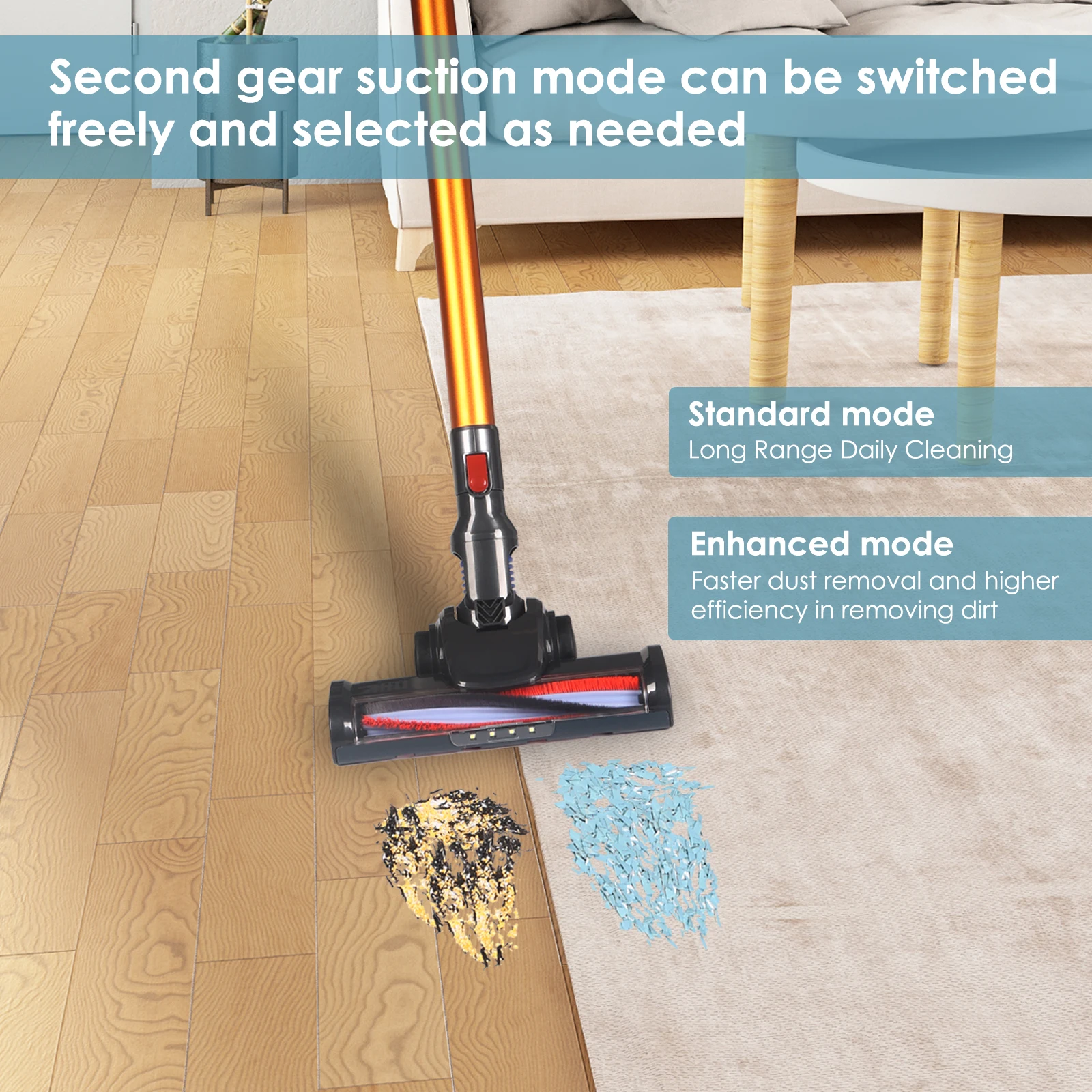 مكنسة كهربائية لاسلكية محمولة ، آلة تنظيف ، محرك م...