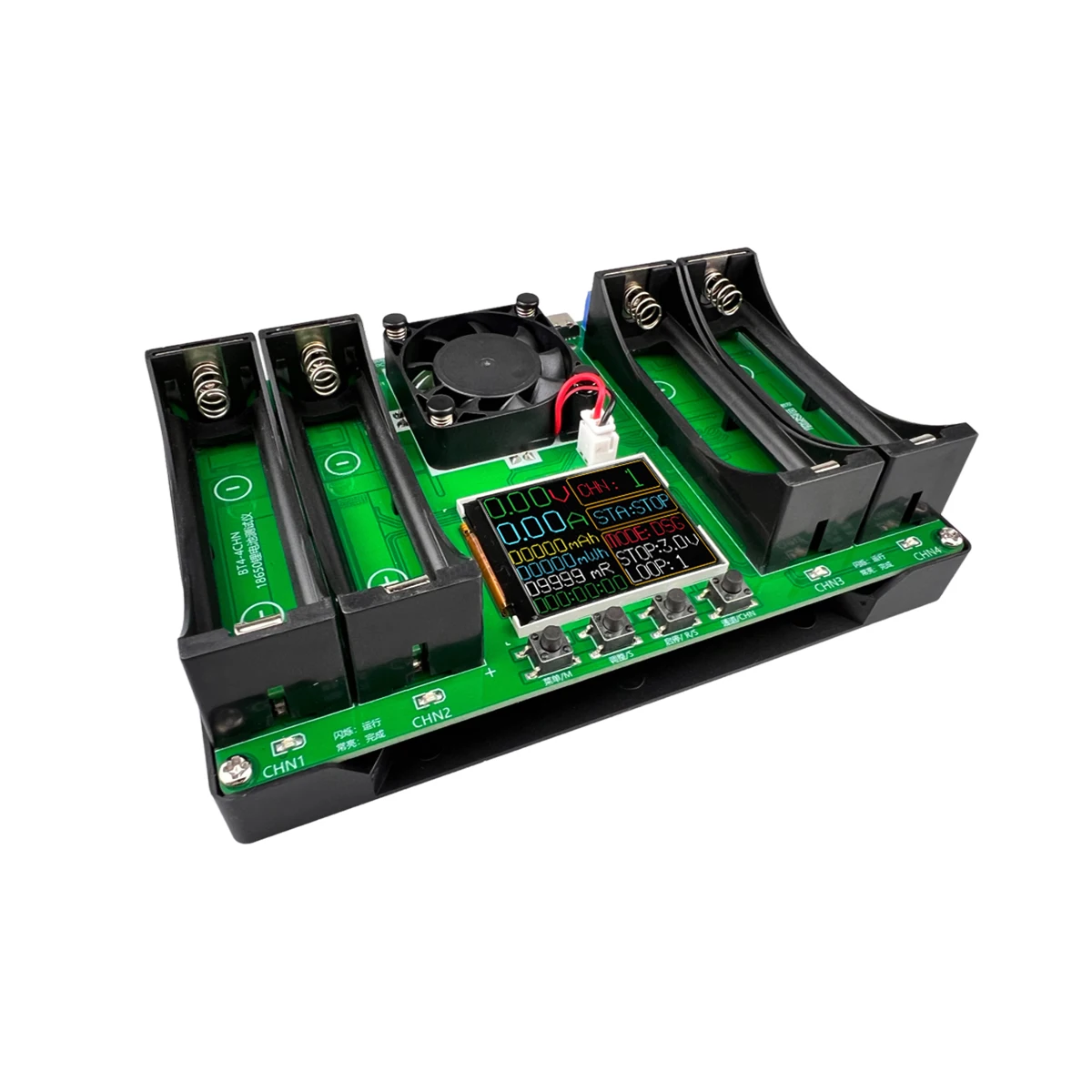 8チャンネル 18650 リチウム電池容量テスターモジュール MAh