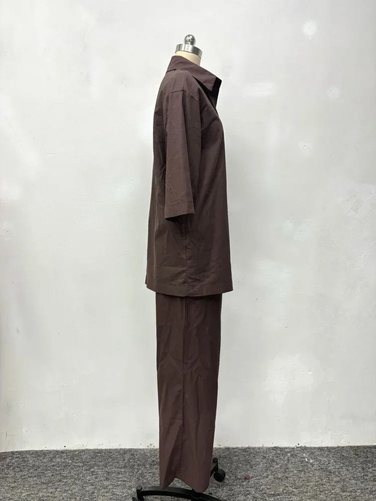 Wmstar Pant Sets Women Solid Long Sleeve 2 Piece Sets Woman Outfit Casual Matching New Summer Clothes Wholesale Dropshpping 2025