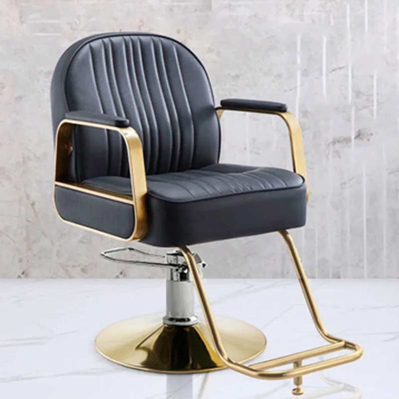 Recliner Swivel Barber Chairs Hairdressing Facial Ergonomic Chair Hair Rolling Metal Vanity Silla Giratoria Salon Furniture modern cosmetic barber chairs facial vanity comfortable stylist barber chairs ergonomic silla de barbero luxury furniture