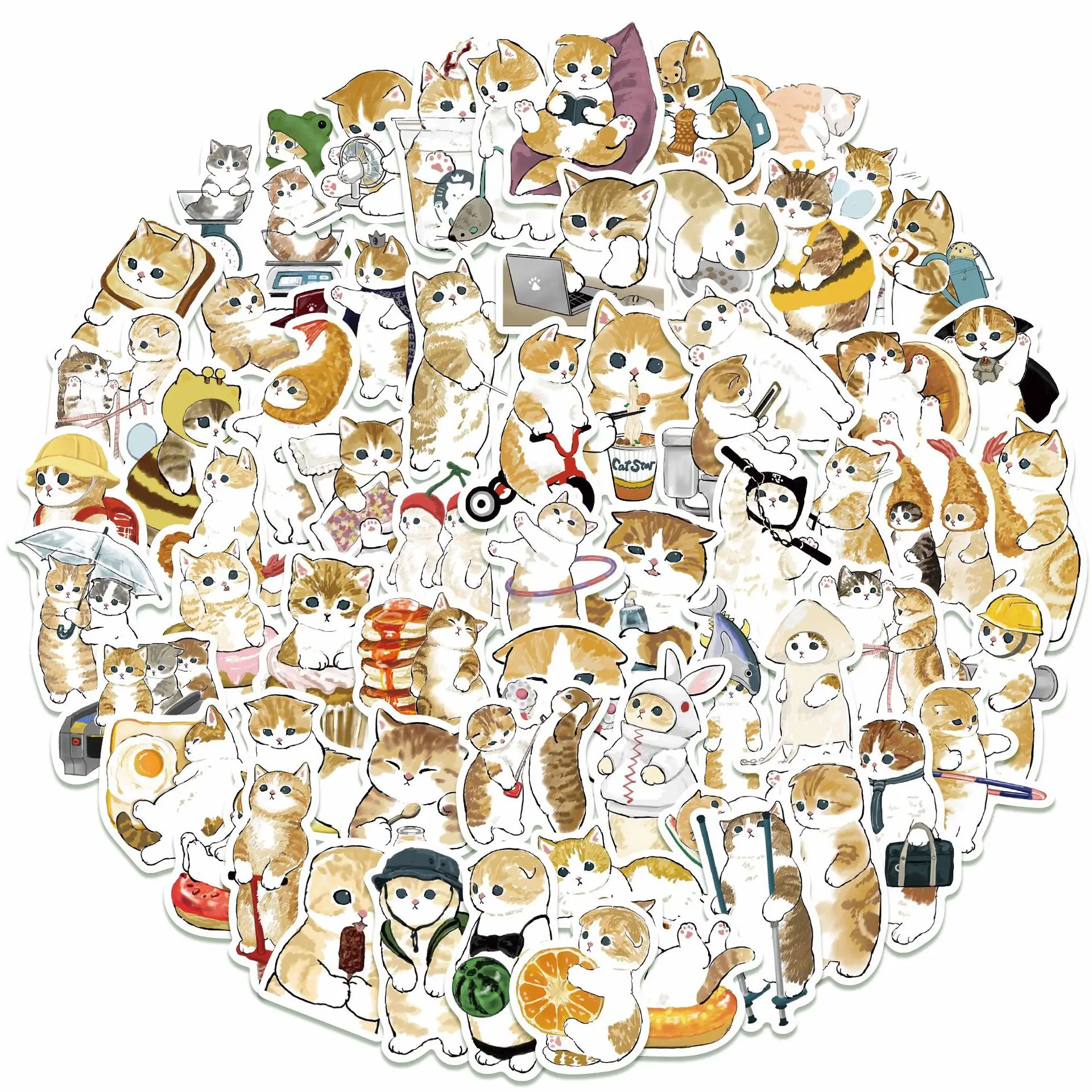 Cats Animal Cartoon Stickers