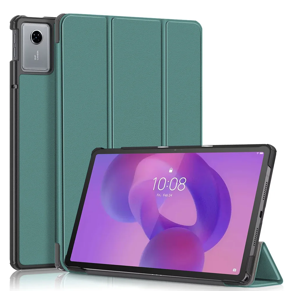 Tri-Fold Magnetic Flip Tablet Case in Solid Color