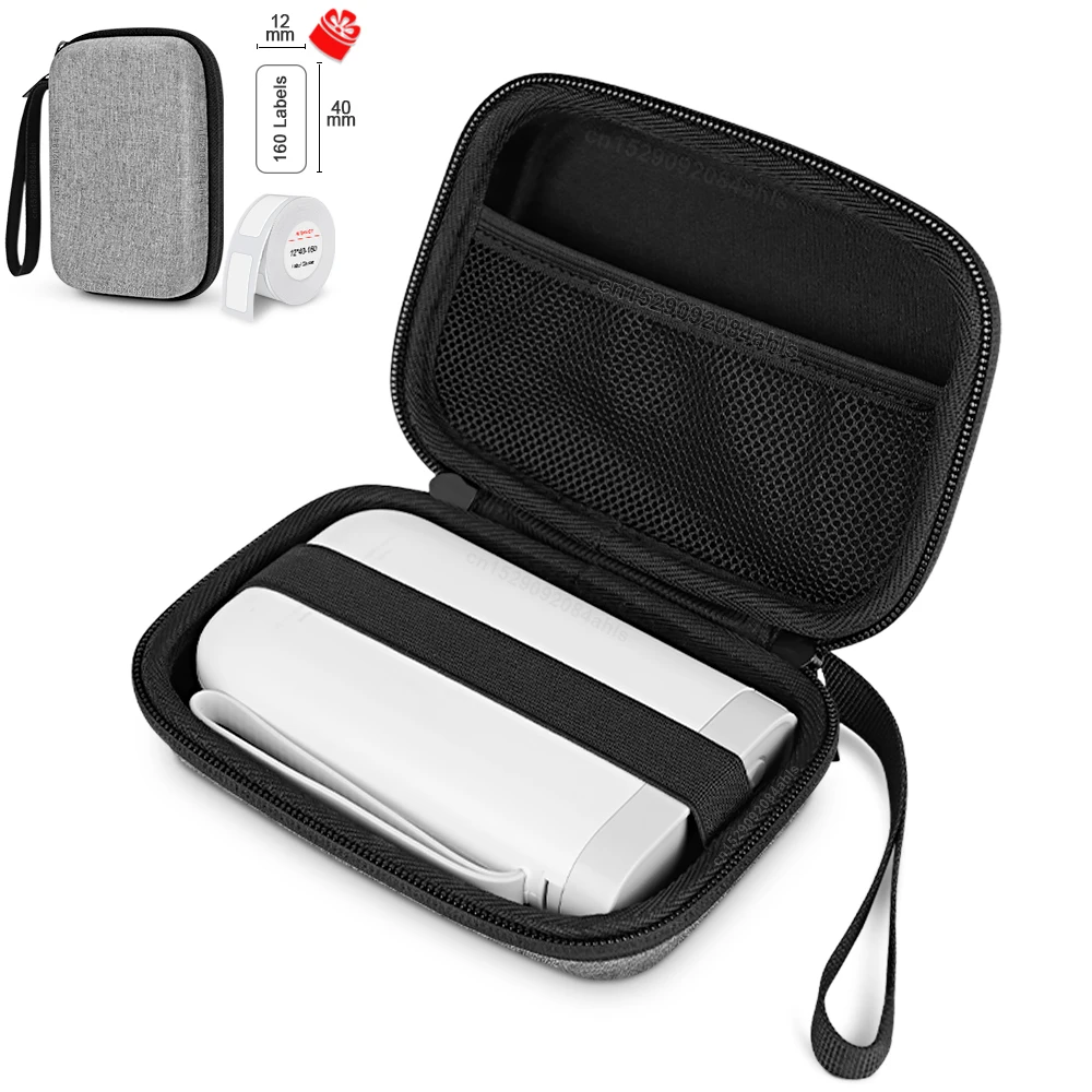 

Label Printer D11 Case for Niimbot D110 D101 Storage Box Protective Shell Carry Bag with 12mmx40mm D11 D110 Label Sticker Tape