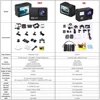 Q6S Action Camera Ultra HD 4K/60fps 24MP WiFi 2" IPS Screen170D Underwater 30M Anti-Shake With Sony 386 Lens Helmet Video Camera 6