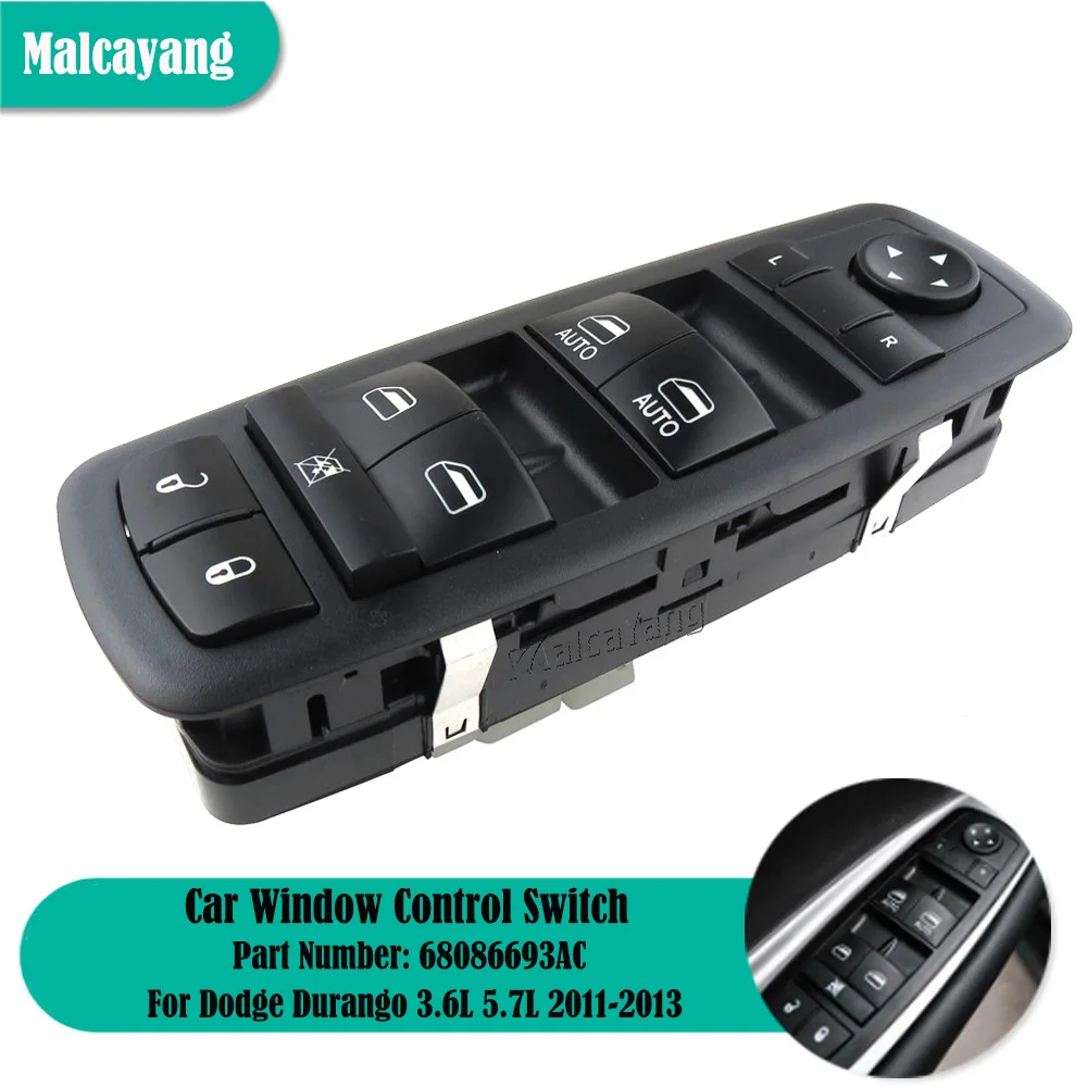 

Автозапчасти 68086693AC 68086693AD, переключатель управления боковым стеклом для автомобиля 2011-2013 Dodge Durango л