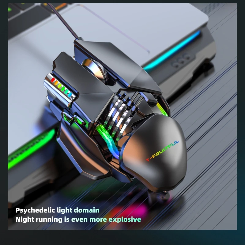 

Original M7 Wired Mouse BackLight High Sensitivity 6 Keys Macro Programming Gaming Mechanical Mouse For Game Computer Tablet PC