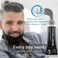 Instant Black Hair Color Shampoo Natural Herbal Hair Dye Shampoo Removal White Grey Beard Hair Permanent Men Beard Dye Shampoo