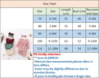 New Long Sleeve Rompers Baby Girls Spring & Autumn Jumpsuit Newborn Clothes Solid Ruffled Clothing with Headband Baby Clothing 6