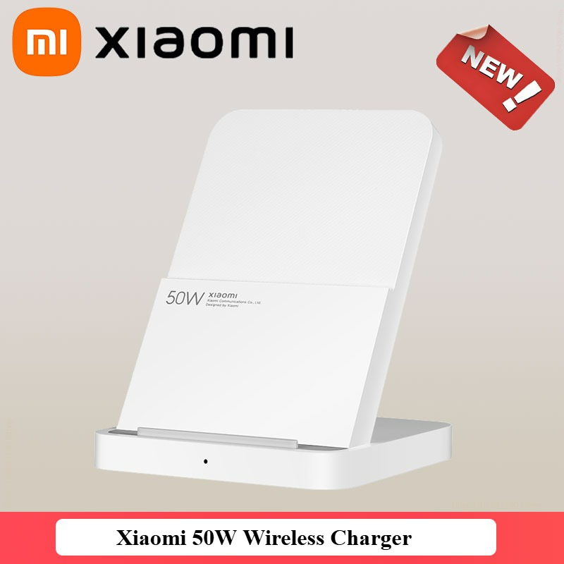 Original Xiaomi 50W Wireless Charger Pro Vertical Air Cooling Fast Charging For Xiaomi 13/12/11/10 Series For iPhone