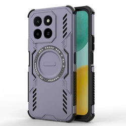 Lens Protection Heat Dissipation Case with Magnetic Wireless Charging Capability for Honor X6c (Purple)