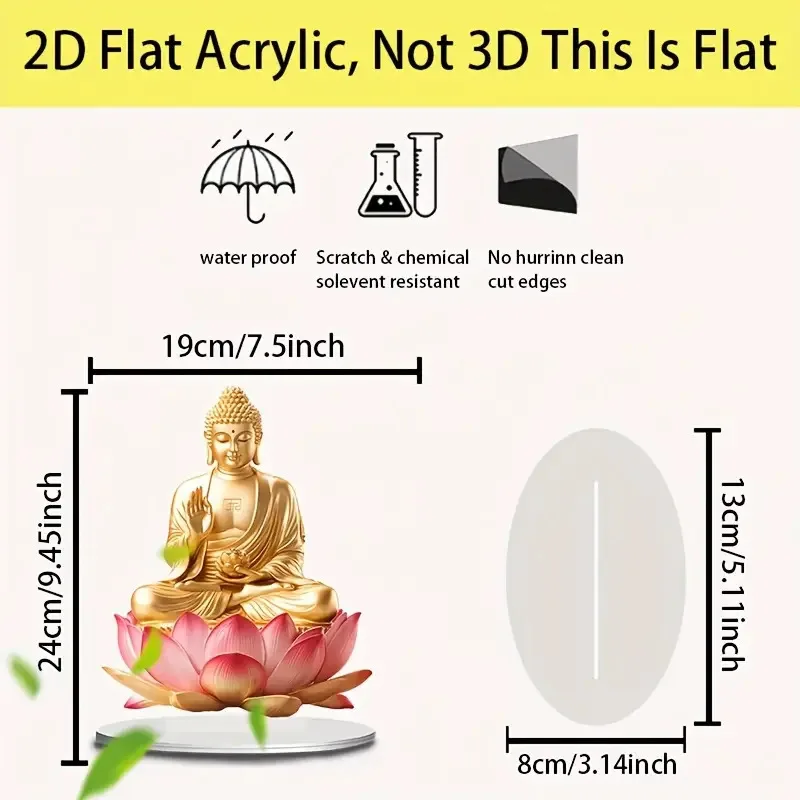 Description Picture 6 of item1pcs Lotus Terrace Buddha Statue, suitable for home decoration and office decoration, is a gift for Buddhist enthusiasts