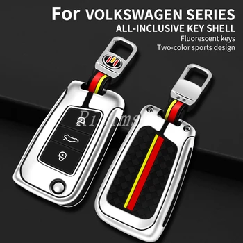 Copertura della cassa chiave dell'automobile in lega di zinco per VW Volkswagen Golf 7 MK7 Tiguan MK2 per Seat Ibiza Leon FR 2 Ateca Altea per Skoda Octavia A7