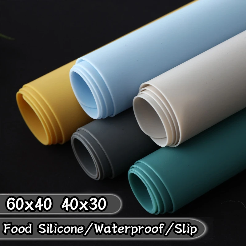 oppervlakkig Wreedheid voorspelling 60/40Cm Oversized Food Grade Siliconen Waterdichte Placemat Warmte isolatie  Anti Slippen Wasbare Tafel Mat Voor Keuken diner|Matten & Pads| - AliExpress