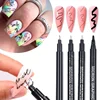 Nail Art Paintbrush With Ultra-fine Drawing Lines Edges Quick Drying Waterproof Acrylic Marker Pen Graffiti Pen Nail Tools 2