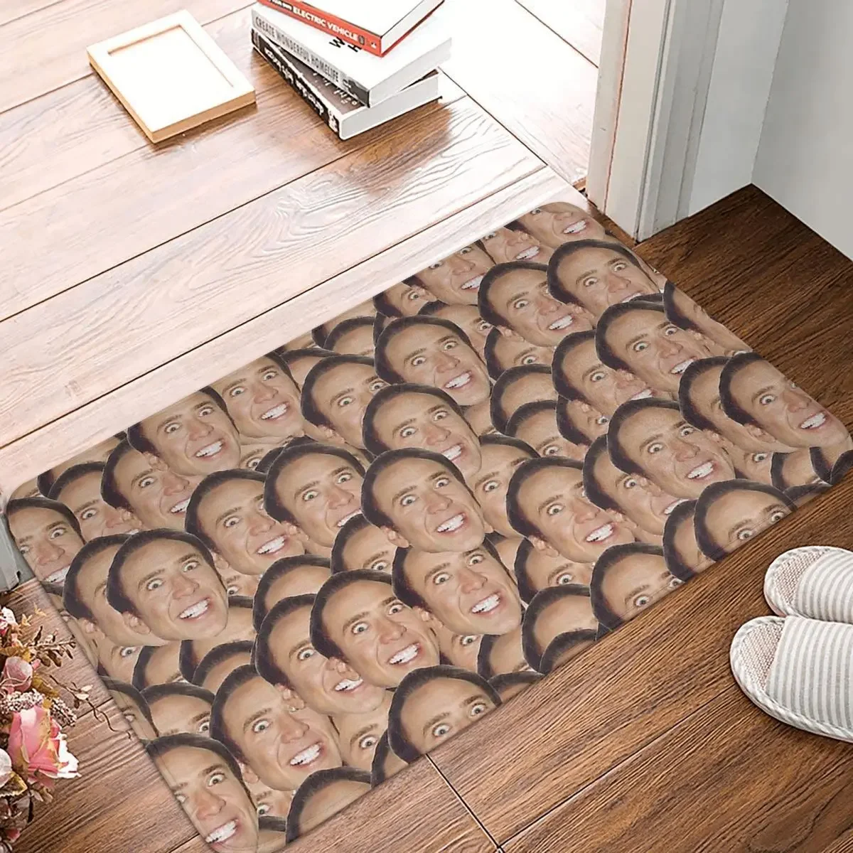 

Anti-Slip Rug Doormat Kitchen Mat Nicolas Cage Meme Balcony Carpet Home Decor