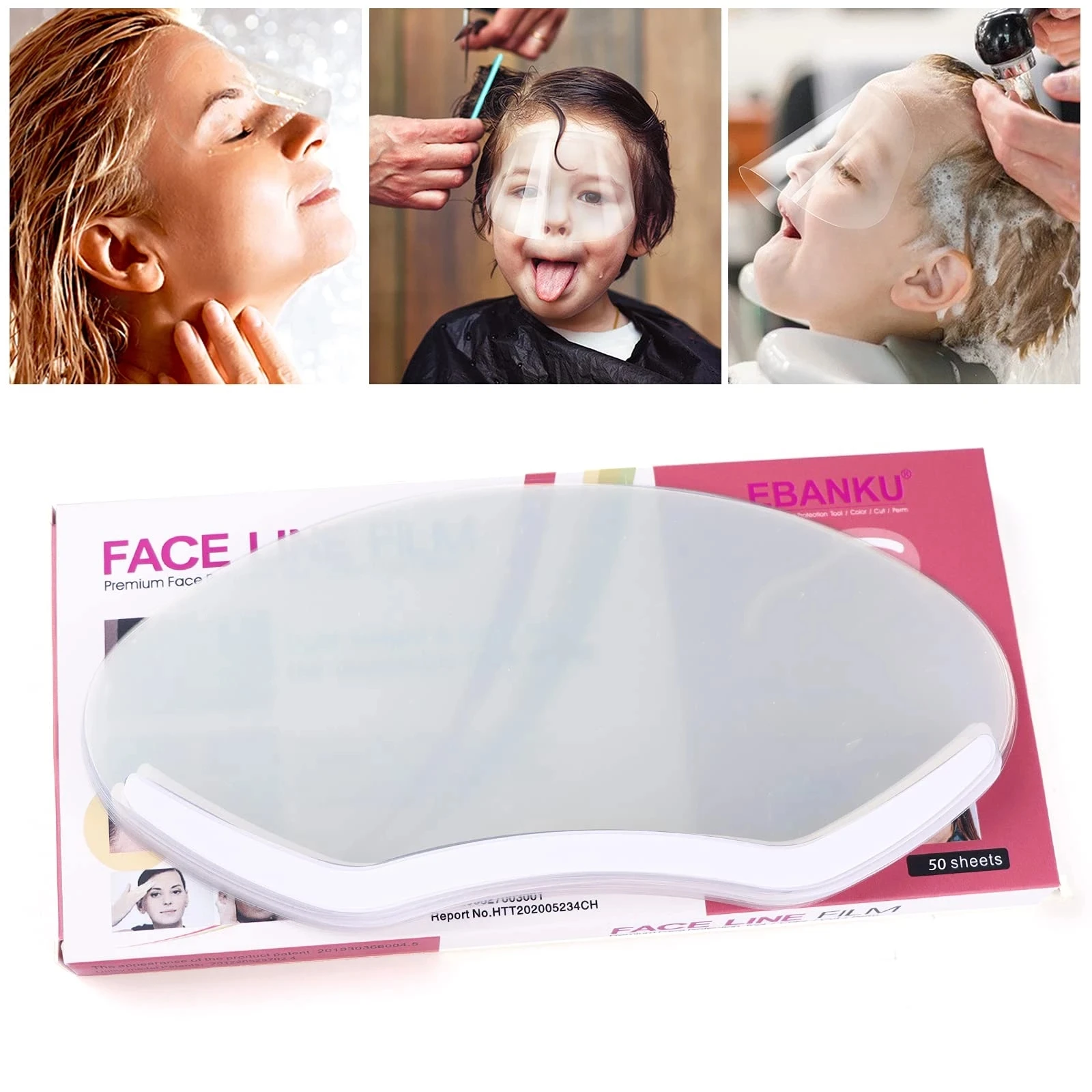 

100 /50 PCS Makeup Shower Face Shields Visors Disposable Masks for Hairspray Salon Supplies Hairdressing Tools