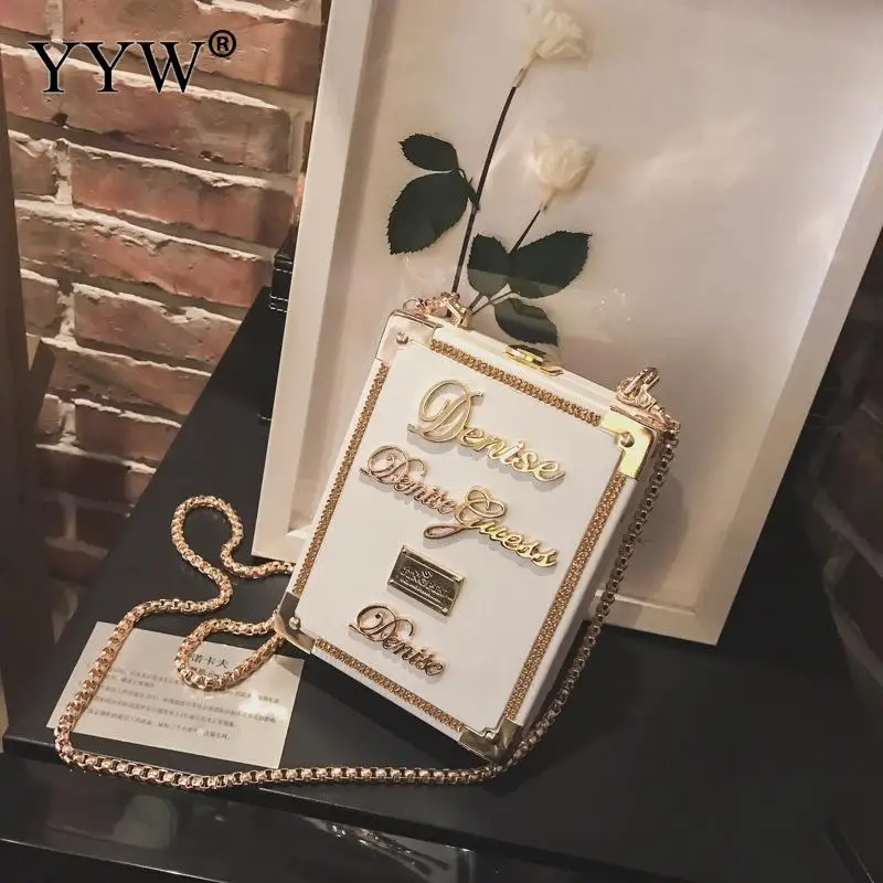 Fashion Dinner Shoulder Diagonal Handbag Bags 2023 Luxury Designer Metal Clip Small Square Box Handbag Party Purse Personality