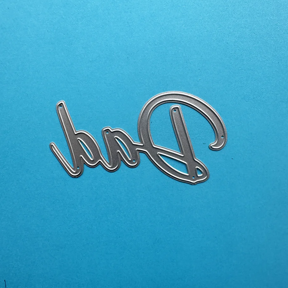 

Dad Scrapbooking Cutting Dies Yiwu stock clearance DIY Paper gift Card Making metal craft Album