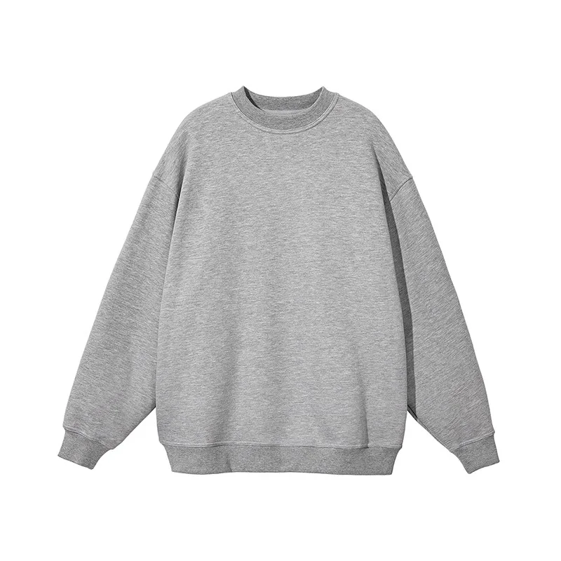 NXXTRESS 2024 Primavera Nuevas Sudaderas Minimalistas Casuales para Hombre Sudaderas Oversize Cuello Redondo Básicas de Guardarropa Jersey de Talla Grande