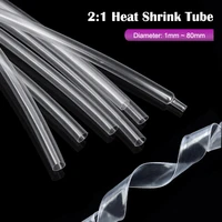 1-25M 2:1 ท่อหดความร้อน Dia 1 มม.~ 80 มม.Polyolefin PE DIY ซ่อมสายเคเบิลท่อหดกรณีลวด sheath Wrap 1