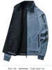 Men's Casual Fashion Trend New Double-Sided Stand Collar Zipper Top Jacket Outdoor Sports Windproof Sports Cycling Jacket