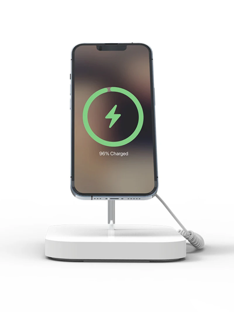 6 Pcs New Design Wireless Charger & Alarm Stand Security Display For IPhone Anti-theft Device Secure System Display Holder