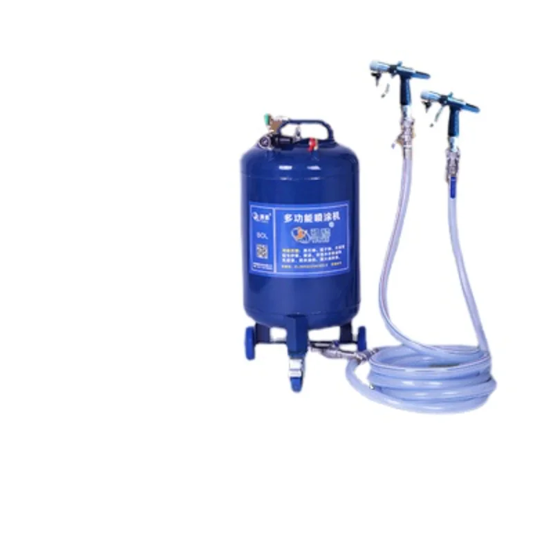 

110L upgraded tooling double gun lacquer putty powder spraying machine spray machine pressure barrel tank