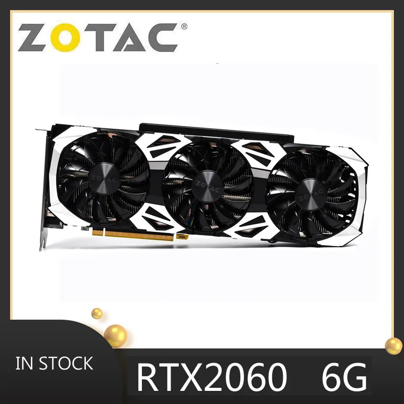 

Video card card gigabyte zotac RTX 2060, 6g, 192bit, gddr6, 500w, nvidia geforce