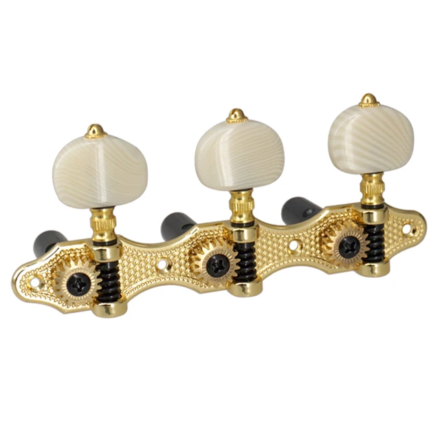 4 Pezzi Di Accordatori Per Chitarra, Accordatori Per Basso Elettrico Meccaniche A Ingranaggio Aperto Argento~p135115893 - Foto 4