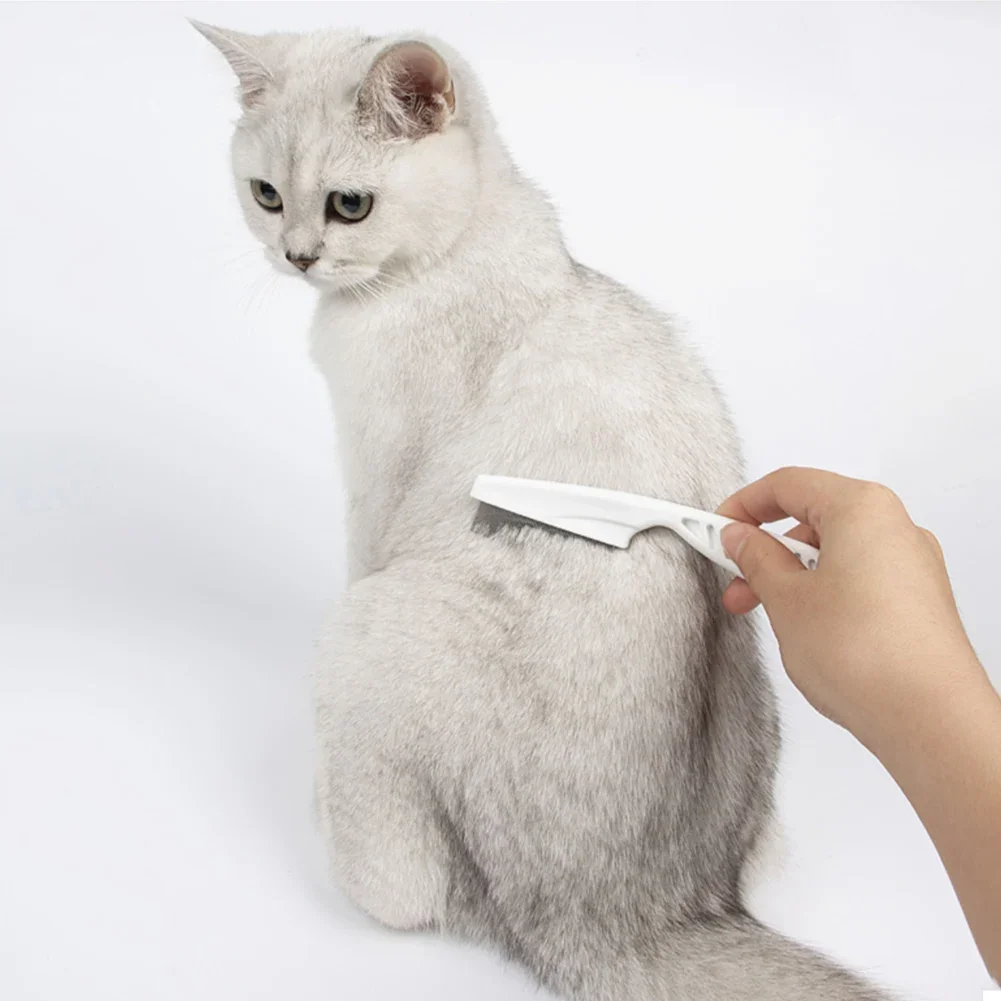 Pet Hair Brush Dog Grooming Comb Pet Tick Remover Tool New Pet Flea Tick Remover Dog Cat MultiColor Stainless Steel Comfort Hair Grooming Comb Protect Flea Lice Removal Hair Cleaner C
