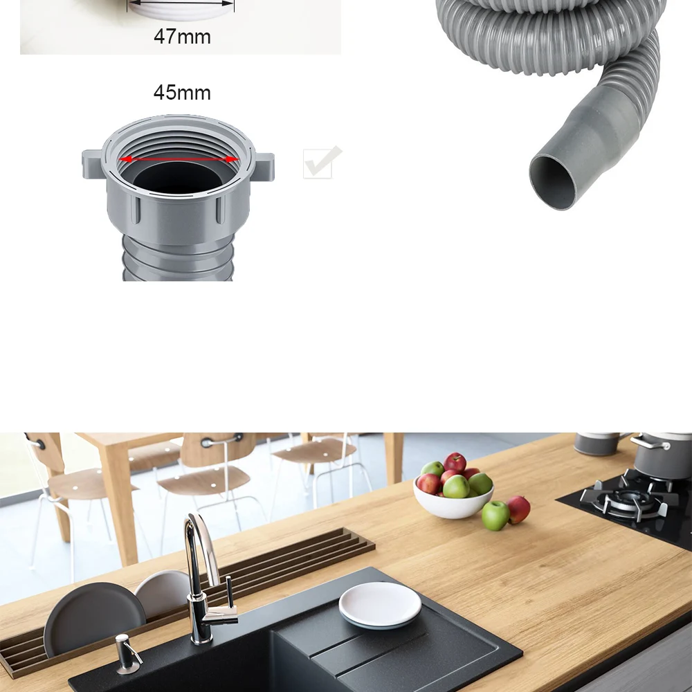 durável Kitchen Waste Bowl Kit, bacia Acessório Substituição, 4 cores, 114mm