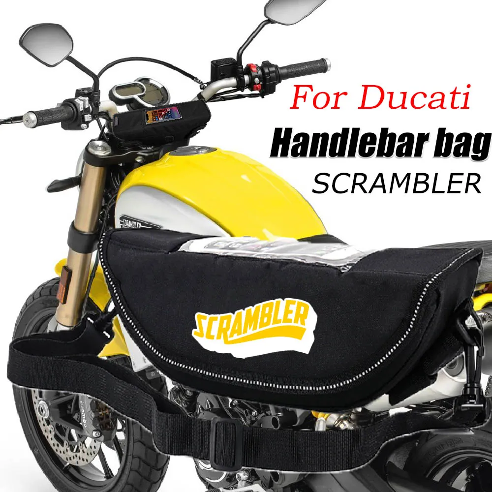 Per Ducati Scrambler1100 Ducati Scrambler400 Scrambler 800 Accessorio Moto Borsa Portaoggetti Per Manubrio Impermeabile E Antipolvere