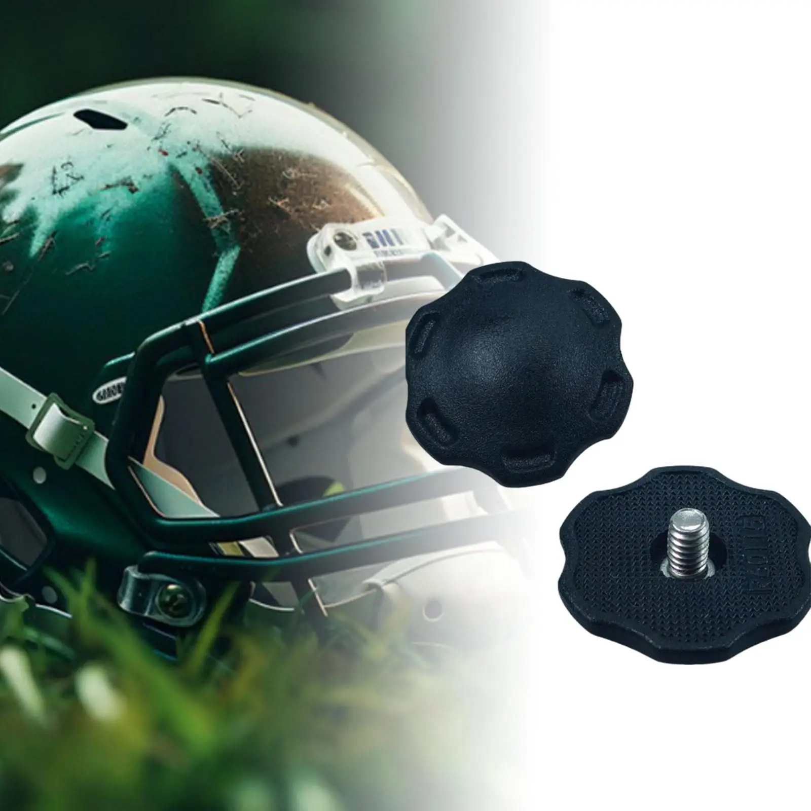 2Pcs American Football Helmet M4 Screws Rugby Helmet Replace M4 Screws Youth