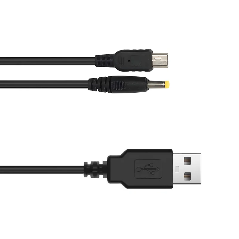 รูปสินค้า สายชาร์จ USB 2 in 1 สำหรับเกมคอนโซล PSP และอุปกรณ์อื่นๆ