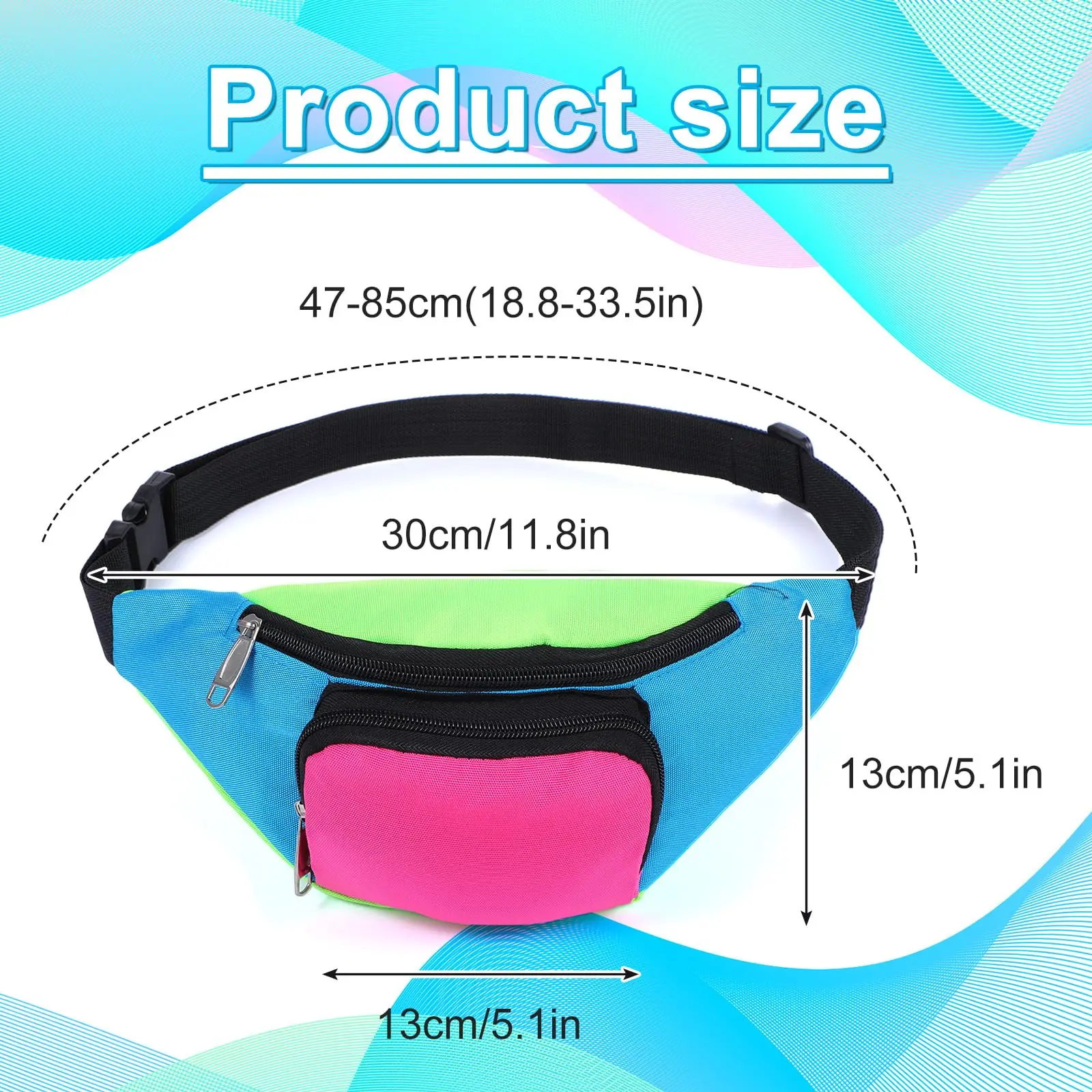 Fanny Pack Waist Pack Shiny Waist Bag 1