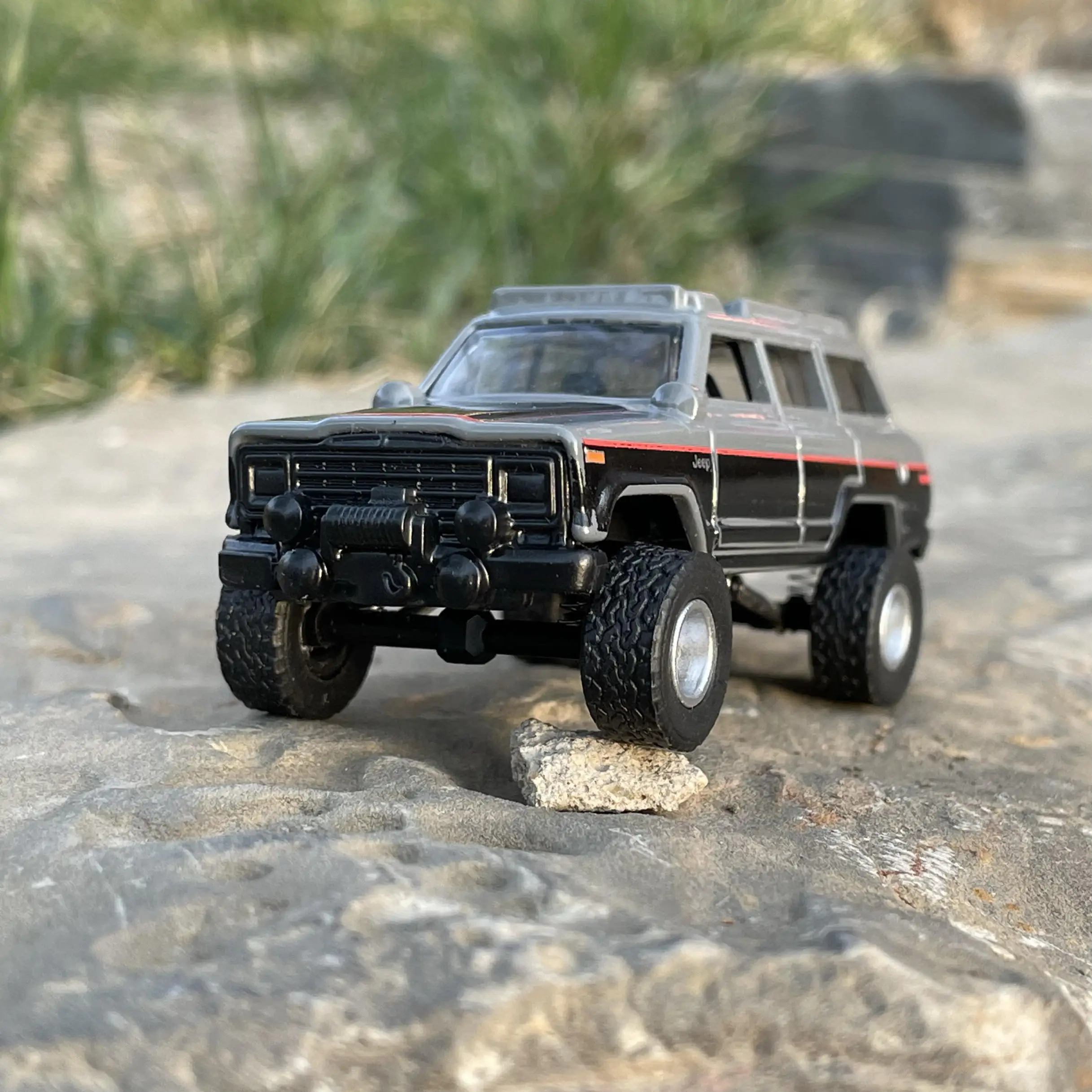 1:64 오프로드 자동차 모델 수정된 충격 고무 타이어