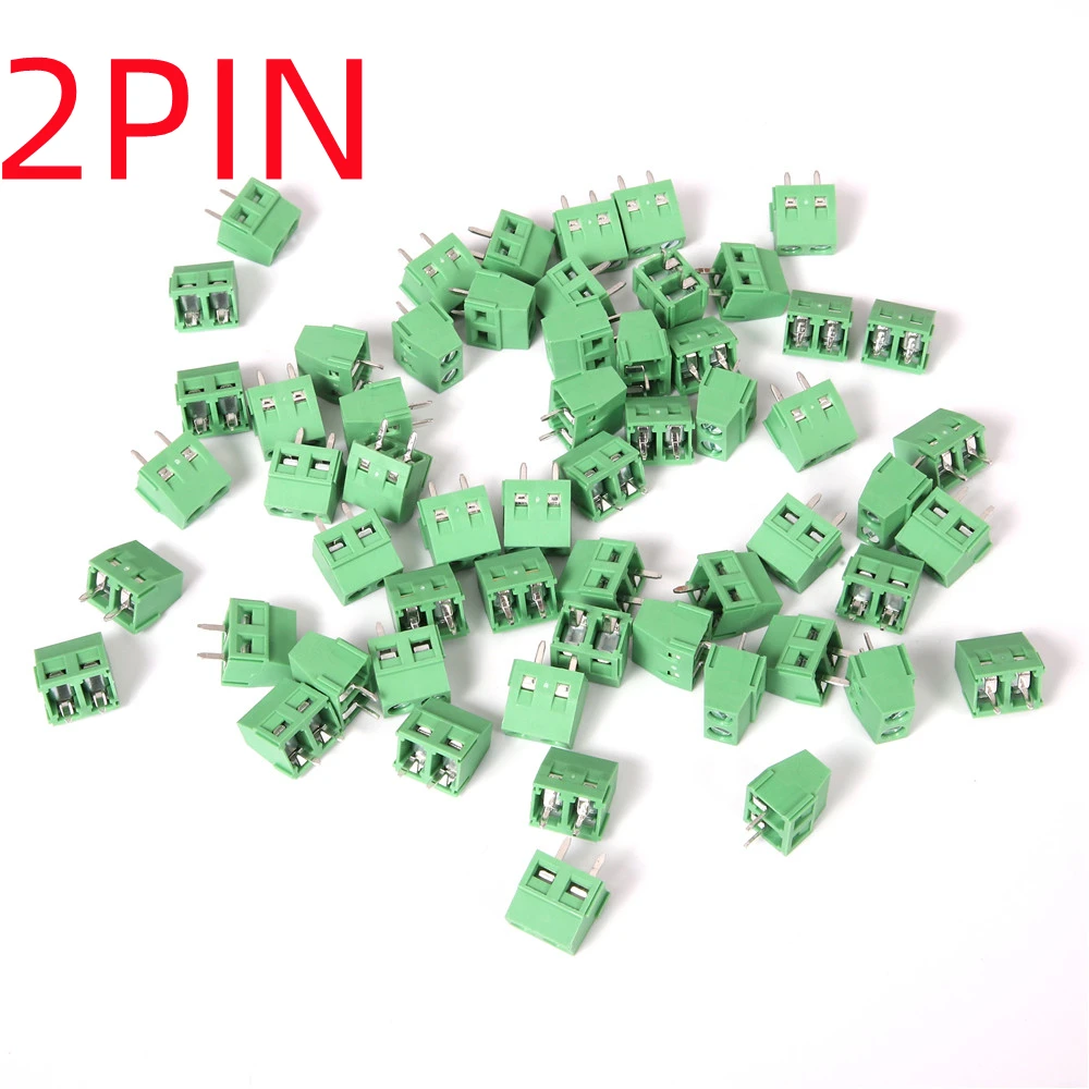 Description Picture 3 of item50/100pcs Mini Screw Terminal Blocks KF127 KF128 5.08mm PCB 2.54/3.5/3.81/5.0/5.08/7.5 mm for Wires 2p3p copper Terminal