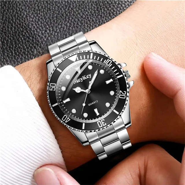 Fashion Large Dial Men Quartz Watch Men Business Watches Casual Clock Sports Wristwatch Reloj Hombre 2